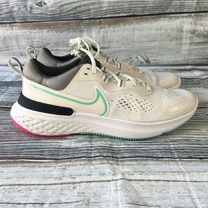 Nike Men’s React Miller 2 Platinum Tint/Dynamic Turquoise-White Size 10